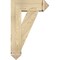 Ekena Millwork Traditional Arts and Crafts Rough Sawn Bracket w/ Offset Brace, Douglas Fir, 8"W x 22"D x 34"H BKT0806X22X34TRA03RDF - alternate 3